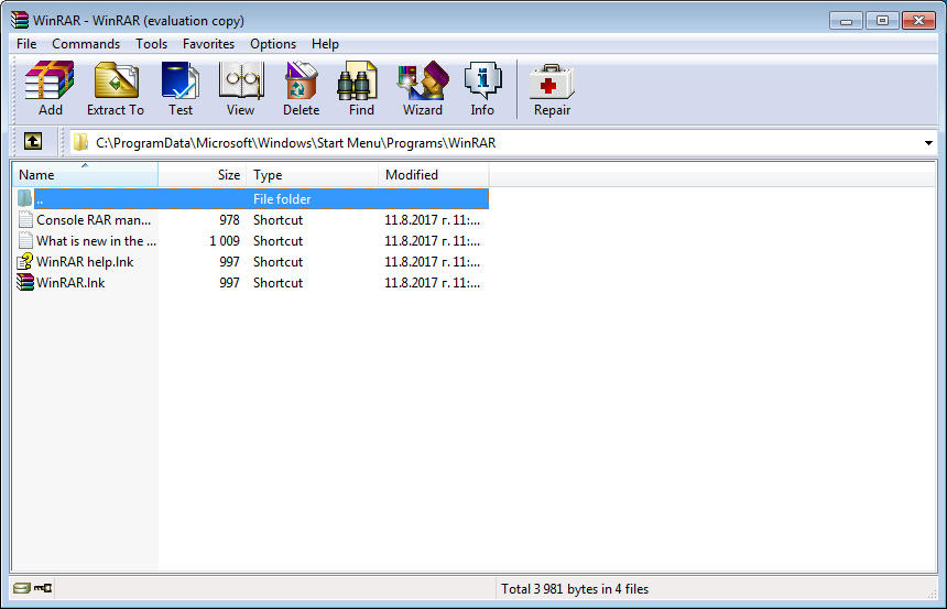 winrar for xp free download